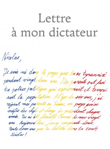 image du livre Lettre à mon dictateur